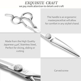 Patented Hair Thinning Scissors Double Teeth Thinner Sharp Blade Tip