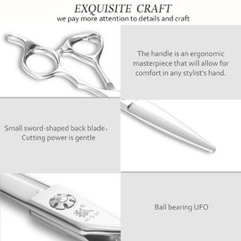 Cobalt Special Hairdressing Scissors Convex Edge Blade High Clarity