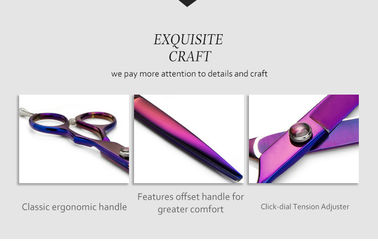 Sharp Special Hairdressing Scissors , Titanium Stainless Steel Hair Scissors